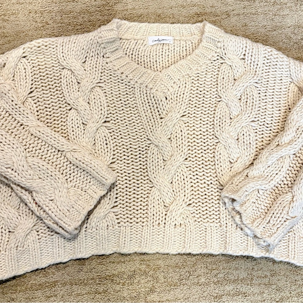 CJLA knit sweater size small